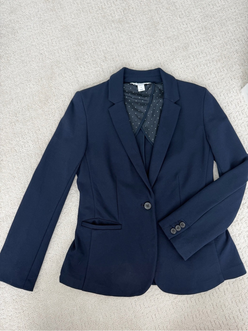 Old Navy Women's Navy Single-Button Blazer